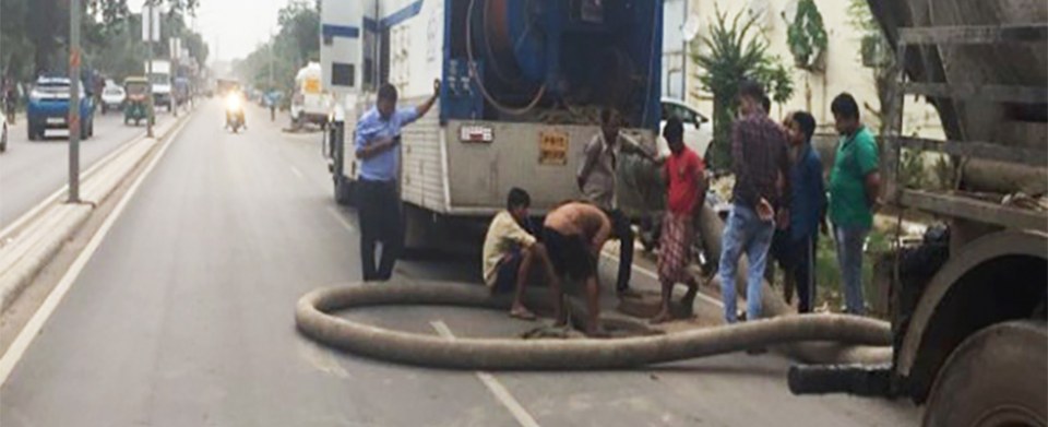 Cleaning of the Storm Water Drainage Line
