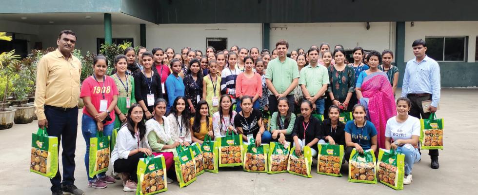 Industrial training of students from Umiya Arts and Commerce College, Gota